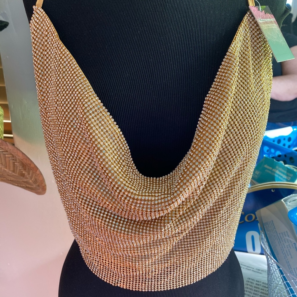 Gold Halter